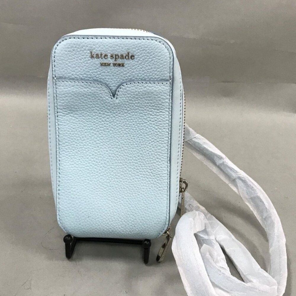 Kate Spade New York Zeezee North South Leather Phone Blue Crossbody Purse